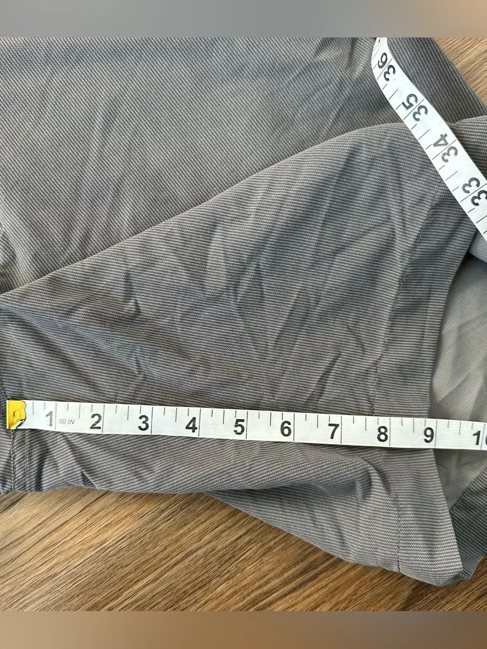 The North Face Rockaway Shorts Mens 36 Gray Nylon Blend Zip Pocket Stretch Hike